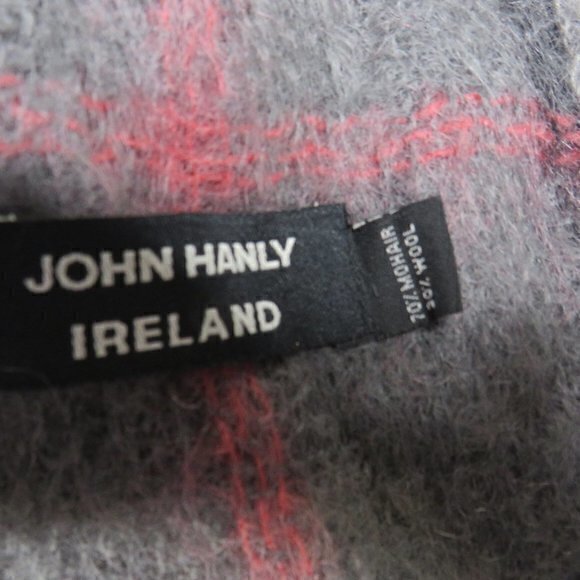John Hanly Ireland mohair wool scarf - Picture 2 of 3